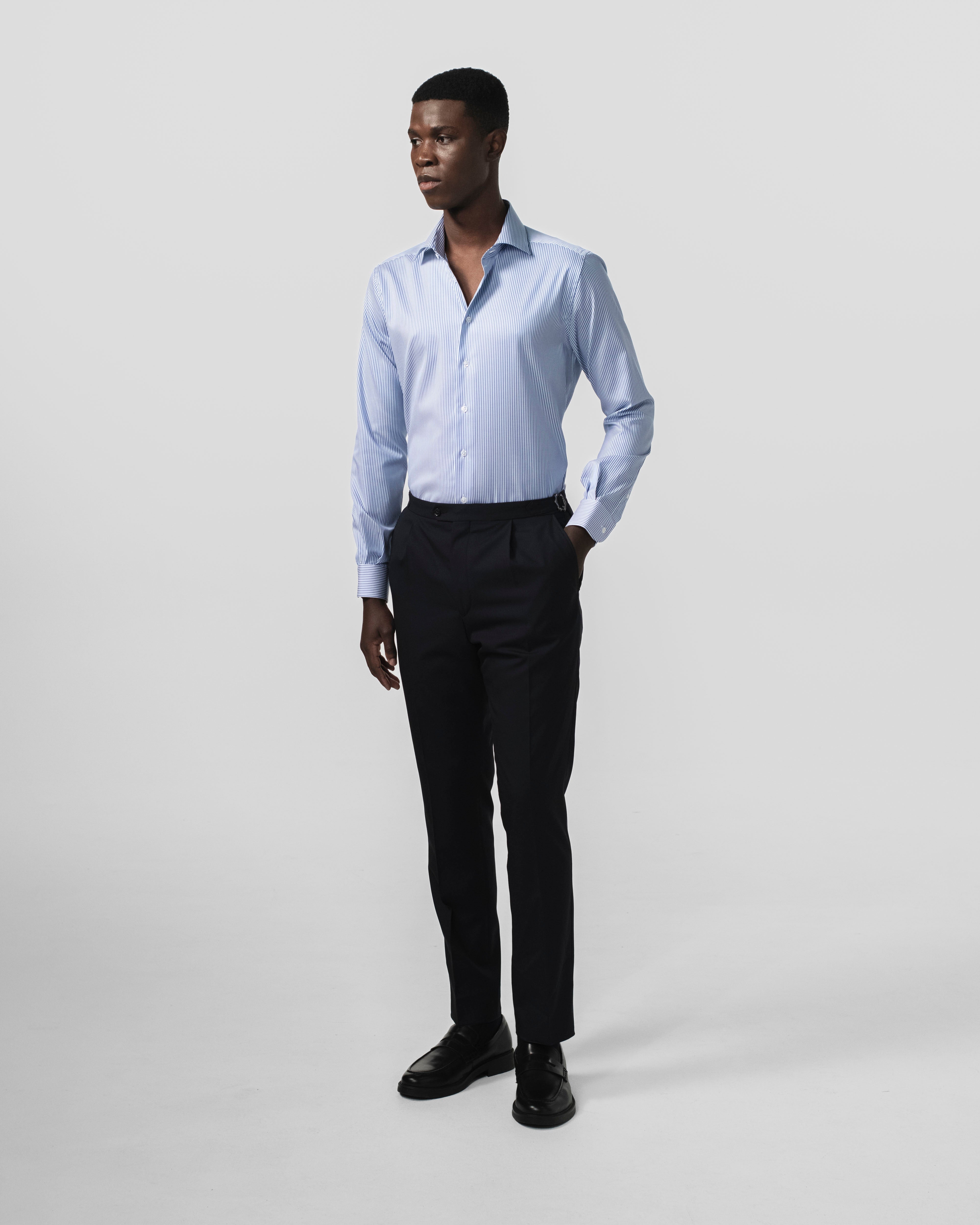The Lawyer Mid Blue Stripe