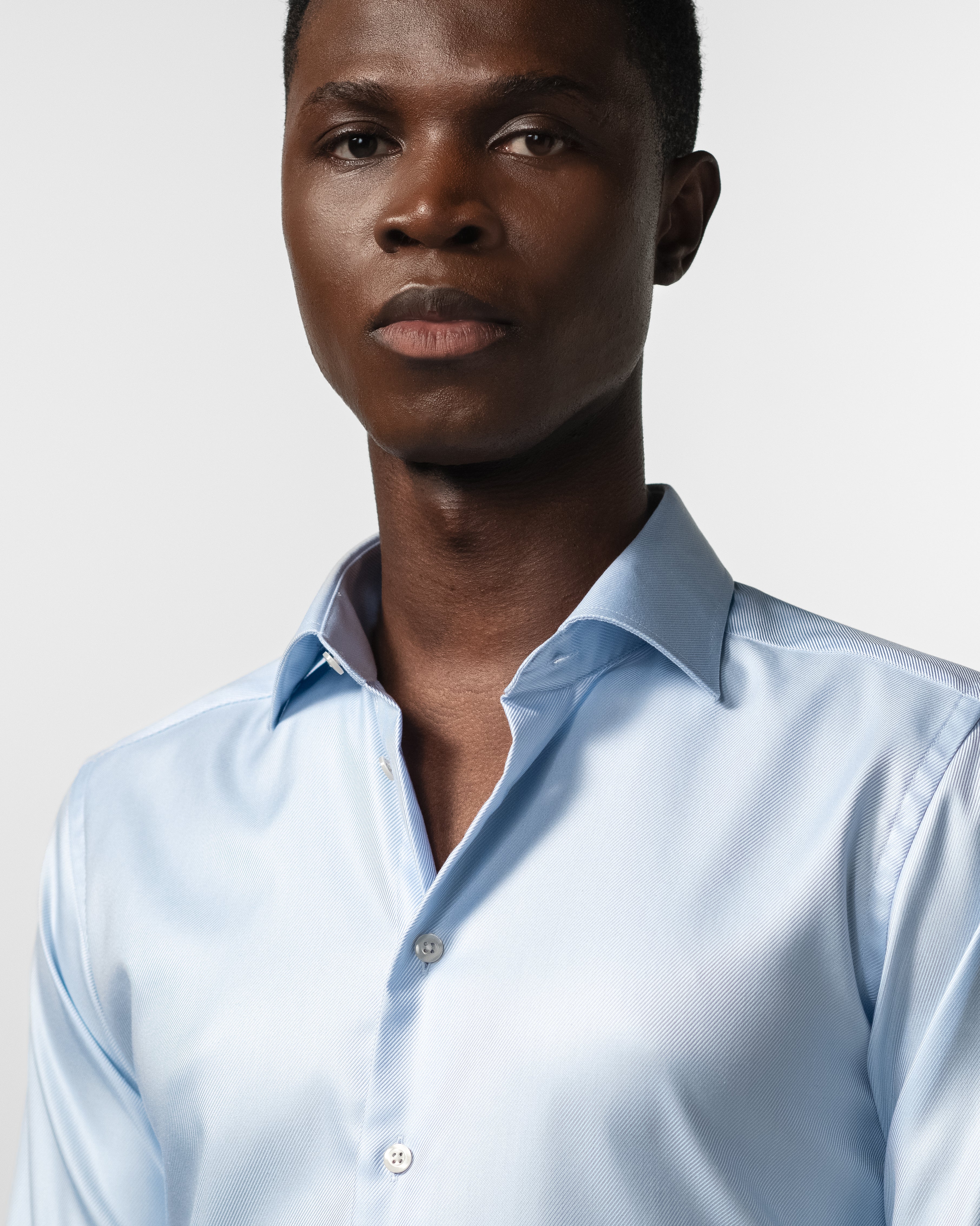 The CEO Light Blue collar