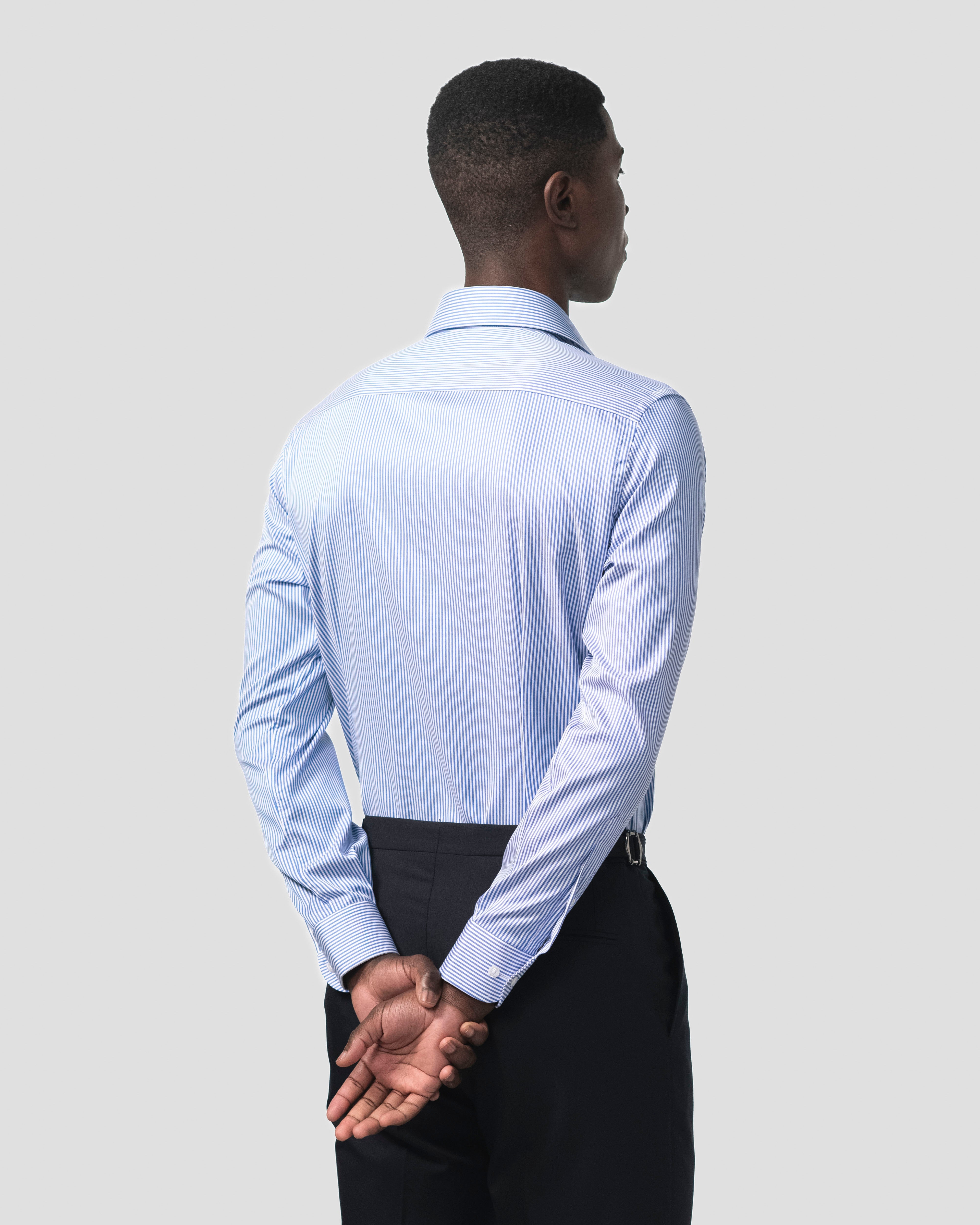 The Lawyer Mid Blue Stripe back