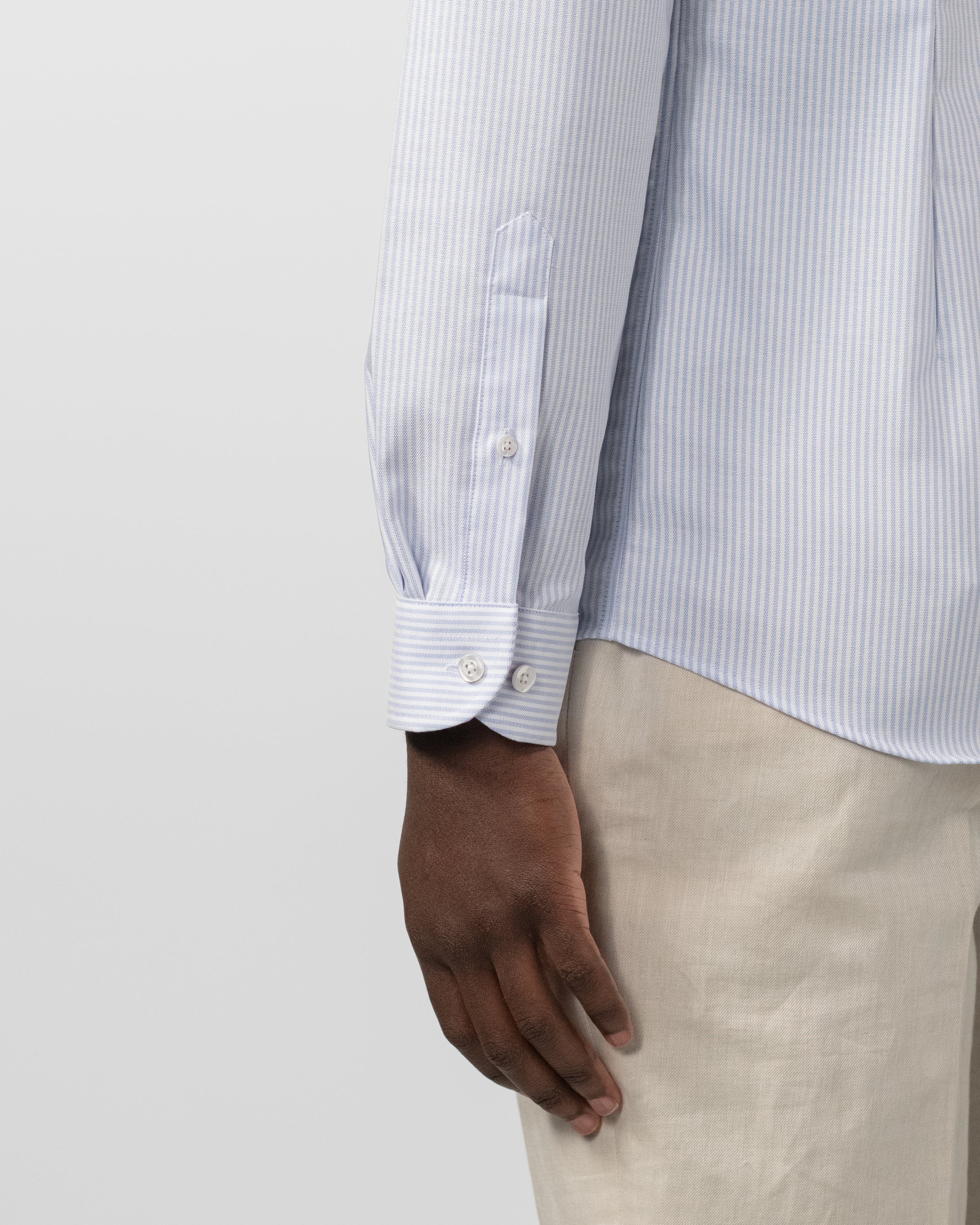 The Founder Light Blue Stripe cuff